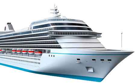 A modern cruise liner is a place of work for many specialists in the maritime industry